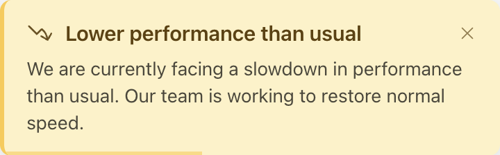 Oops Widget - Degraded Performance