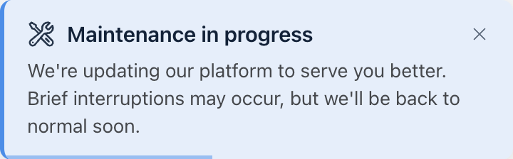 Oops Widget - Maintenance